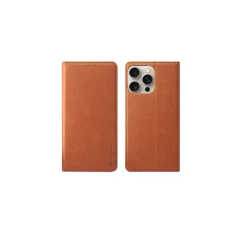 Dėklas HDD Magnetic Wallet Case Samsung A366 A36 5G rudas