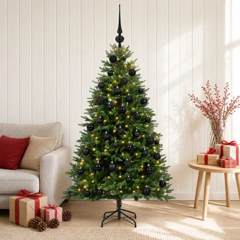Dirbtinė Kalėdų eglutė su burbulais 150 cm 150 LED Šilta balta