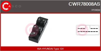 Jungiklis, lango pakėliklis CASCO CWR78008AS