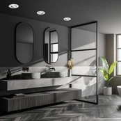 LED įleidžiamas prožektorius 7602 3 IP65 3000 K matinis chromas