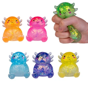 Spaudomas blizgantis aksolotlis (7 cm)