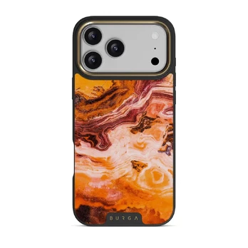 Pumpkin Spice - Orange iPhone 17 Pro Max Case, Elite Dark (MagSafe) / Gold
