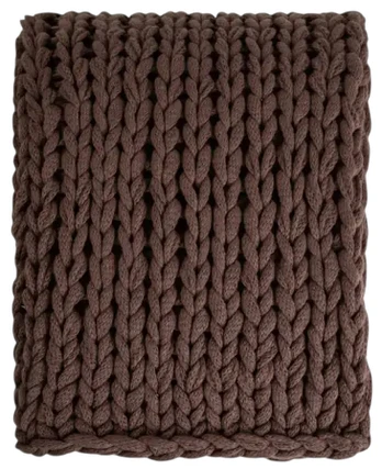 Pledas Homla Basic Rayne, šokolado sp., 130 cm x 170 cm