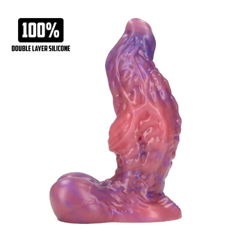 Fiction Cock Galactic Ravager Silicone Model Purple 21 cm