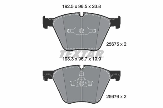 TEXTAR 2567501 Brake pad set