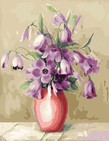 Tapyba pagal skaičius Alyvinė puokštė , 40x50 cm