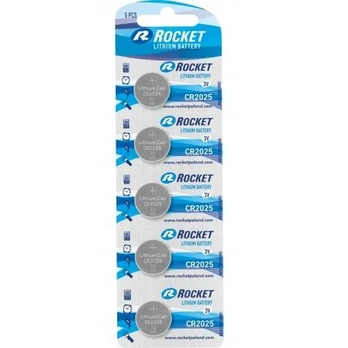 Rocket CR2025-5BB Blister Pack 5pcs.