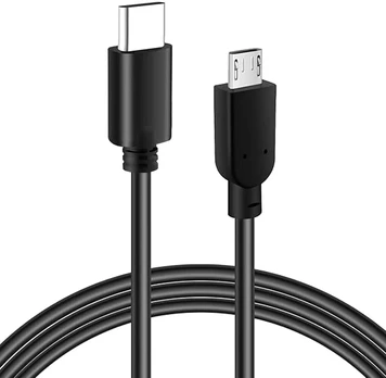 Usb-c į Micro Usb 2.0 kabelis (2 vnt.) - 0.3m, greitas įkrovimas ir duomenys