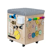 Lavinimo žaislas 4IQ Educational Pouf Activity Vulcan, 31 cm, įvairių spalvų kaina