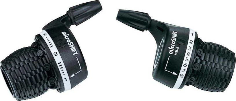 Microshift MICROŠIFT Mannets, PorA, 8 eilutė (3x8), suderinama su Shimano, Twist Shifter, indeksavimas (NEW)