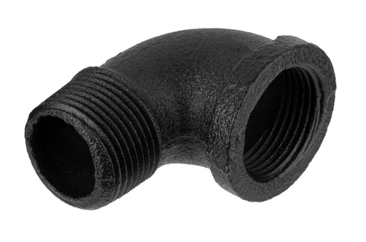 Dekoratyvinė alkūnė RUSTICLINE, 3/4", 90°, RT-23, juodos sp.