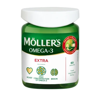 Möllers Omega-3 Extra 60 kapsulių