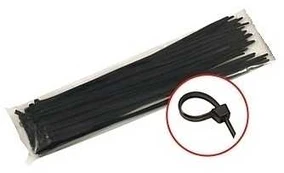 Dirželiai tv. 100vnt(4.7x350mm)juod.