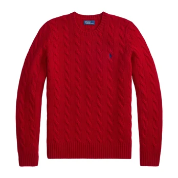 Megztinis moterims, Raudona, Julianna-long sleeve-pullover