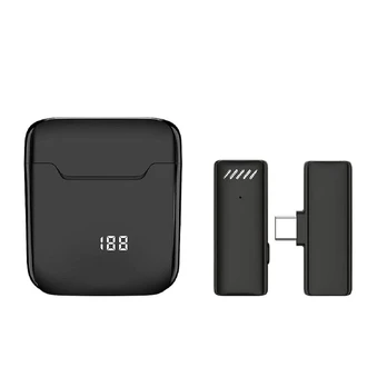 Riff S11 Wireless lavalier microphone Type-C with charging case Black