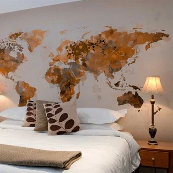 Artgeist Fototapetas - World in ruda shades