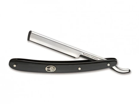 Boker Solingen Barberette juodas skustuvas su apsauga