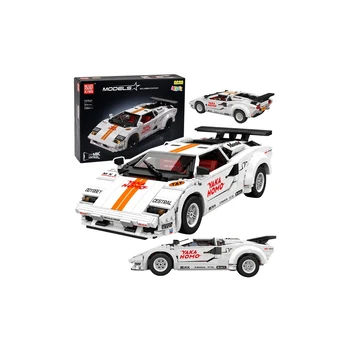 Lean Toys RC statybinės kaladėlės baltos 1384 vnt.