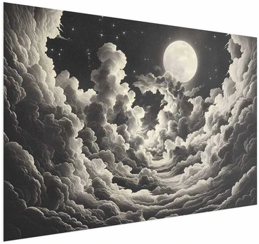 Artgeist Plakatas - Moon and Stars Singing Among the Great Clouds