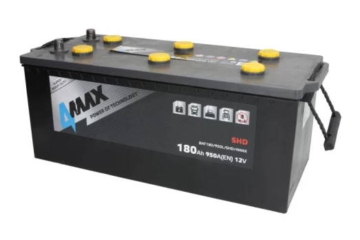 Akumuliatorius 4MAX BAT180/950L/SHD/4MAX 12V 180Ah 950A K+