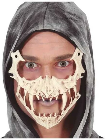 Fiesta Skeletkæbe halvmaske