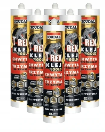 Soudal T-rex Gold montavimo klijai Super stiprūs greiti 290ml