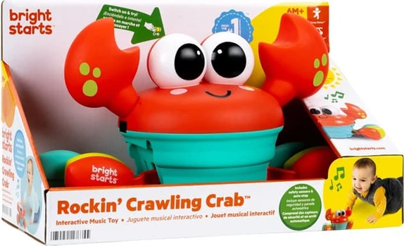 BRIGHT_START INTERACTIVE CRAWLING CRAB TOY