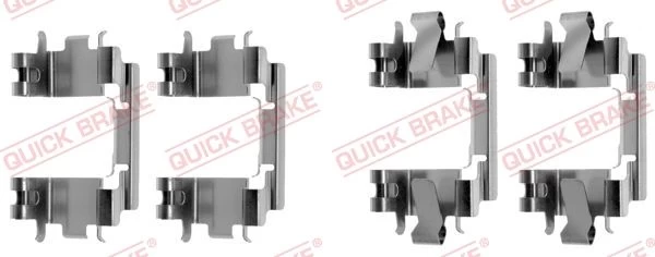 Priedų komplektas, diskinių stabdžių trinkelės QUICK BRAKE 109-1257