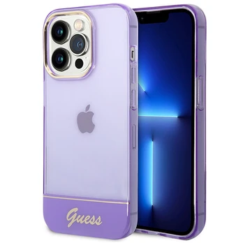 Guess GUHCP14XHGCOU iPhone 14 Pro Max6,7"violetinė hardcase Translucent