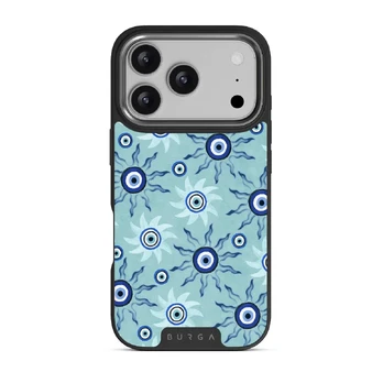 Blue Gaze - iPhone 17 Pro Case, Elite Dark (MagSafe) / Gunmetal