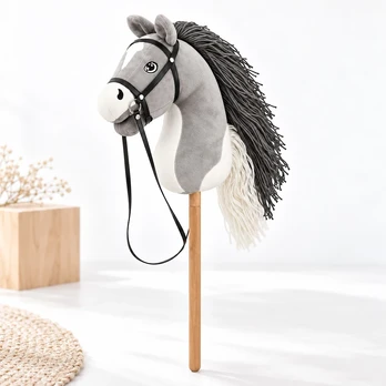 Relaxdays Pliušinis jojimo arkliukas (hobby horsing)