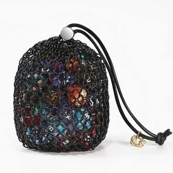 Hymgho Chainmail Dice Bag - Juodas