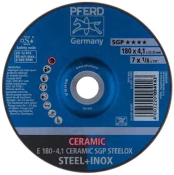 Šlifavimo diskas PFERD E180-4,1 Ceramic SGP Steelox