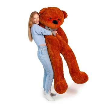 Pliušinis meškinas MKS BrownTeddy, 180cm