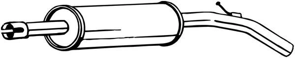 Vidurinis duslintuvas BOSAL 233-495