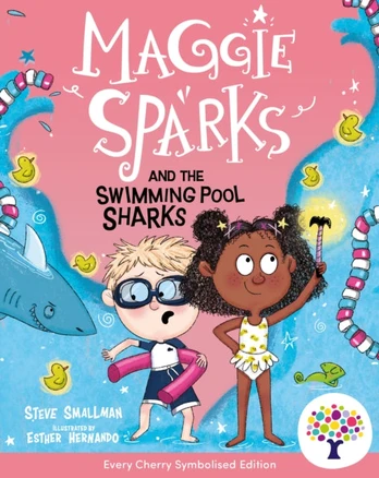 Maggie Sparks and the Swimming Pool Sharks: Accessible Symbolised Edition