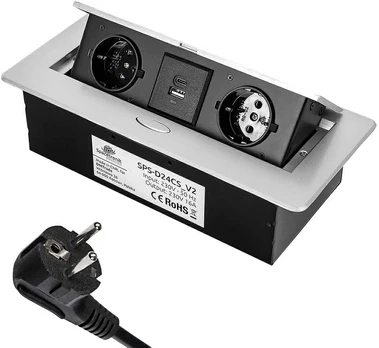 Atidaromas stalviršio lizdas Spacetronik SPS-D24CS V2