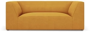 Sofa Micadoni Home Ruby, geltona, 174 x 92 cm x 69 cm