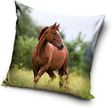 MCU Brun hest pudebetræk 40 x 40 cm