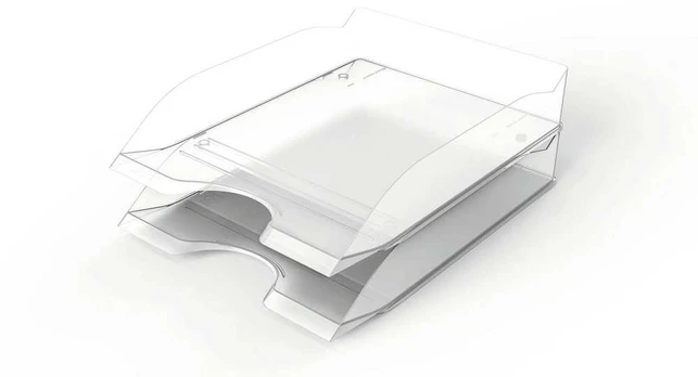 DURABLE BASIC Briefablageschale A4-C4 transparent