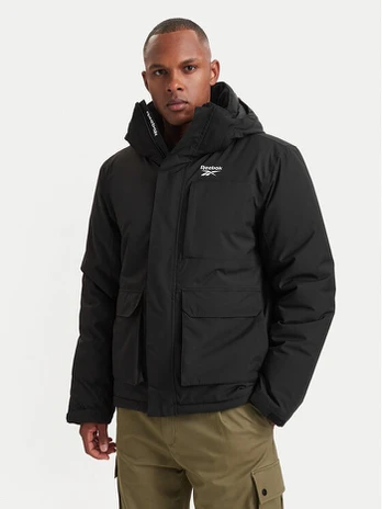 Reebok Žieminė striukė RCC00078 Juoda Regular Fit