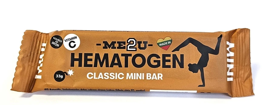 ME2U Hematogen Mini Bar Classic 33 g / Hematogenas