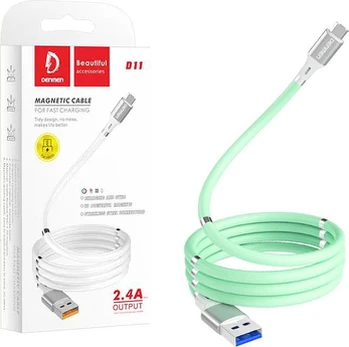USB cable Denmen USB-A - USB-C 1 m Mint (29366)