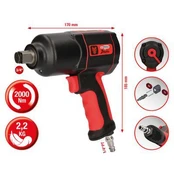 3/4´´ THE DEVIL high performance impact wrench, 2000Nm, KS Tools kaina