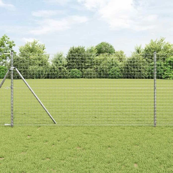 Tvorelių stulpai 2 pcs Sidabro 140 cm Cinkuotas plienas