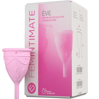 FEMINTIMATE - EVE SILICONE MENSTRUAL CUP SIZE L