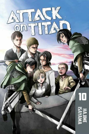 KNYGA Komiksas Manga Attack on Titan Vol 10