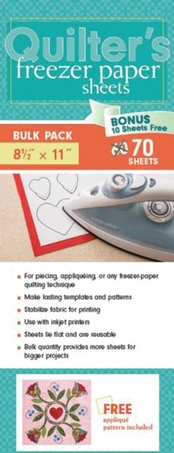 Quilter's Freezer Paper Sheets, Bulk Pack