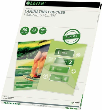 Leitz A3 80 mic -laminointitasku, 100 kpl