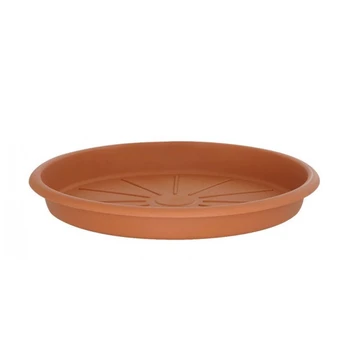 Plastikinė vazono lėkštė DOMOLETTI STTE0017-100, Ø17 cm,ruda